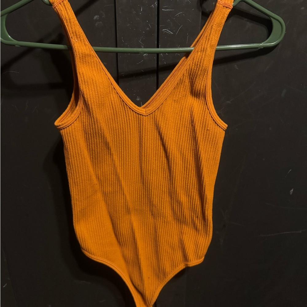 Vibrant Orange Kids Bodysuit